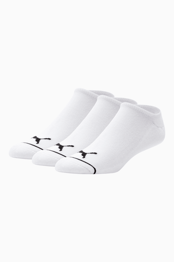 Men's Half-Terry Low-Cut Socks [3-pack], WHITE / BLACK, extralarge